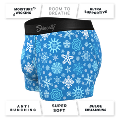 The Melt In Your Mouth | Glow In The Dark Naughty Snowflakes Ball Hammock® Pouch Trunks Underwear