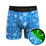 The Melt In Your Mouth | Glow In The Dark Naughty Snowflakes Ball Hammock® Pouch Underwear