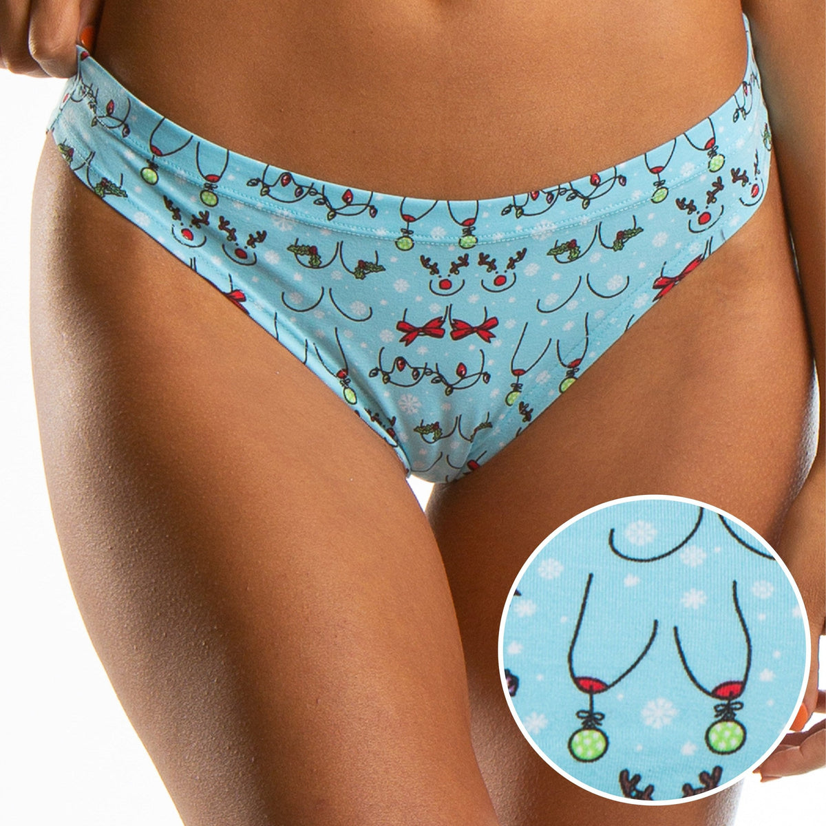 The Mistletits | Christmas Bust Bikini Underwear