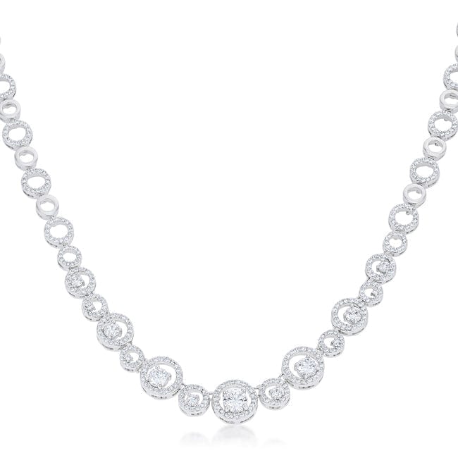 Graduated Cubic Zirconia Necklace - JGI