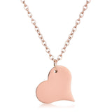 Rose Goldtone Heart Pendant - JGI