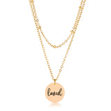 Delicate 18k Gold Plated LOVED Necklace