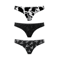 The Naughty August | Women's Thong Underwear 3 Pack - Shinesty