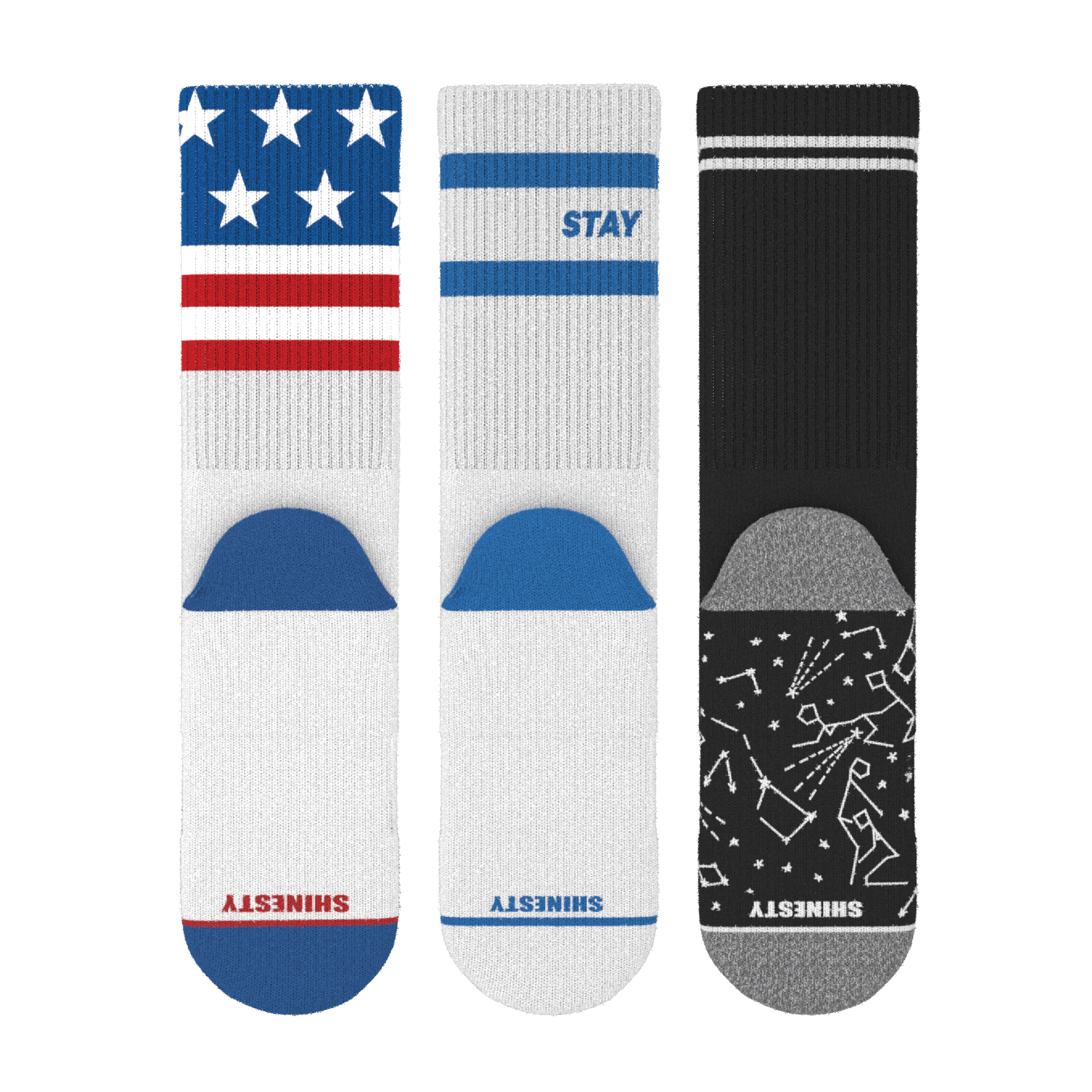 The Necessities | Heel Hammock™ Crew Socks 3 Pack