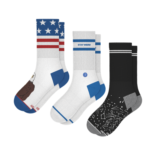 The Necessities | Heel Hammock™ Crew Socks 3 Pack