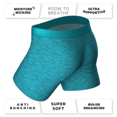 The Nerves of Teal | Teal Heather Ball Hammock® Pouch Underwear