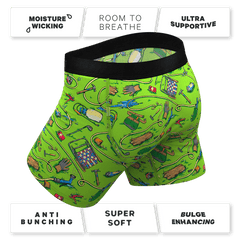 The Nice Piece Of Grass | Gardening Hose Ball Hammock® Pouch Underwear With Fly - Shinesty