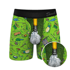 The Nice Piece Of Grass | Gardening Hose Ball Hammock® Pouch Underwear With Fly - Shinesty