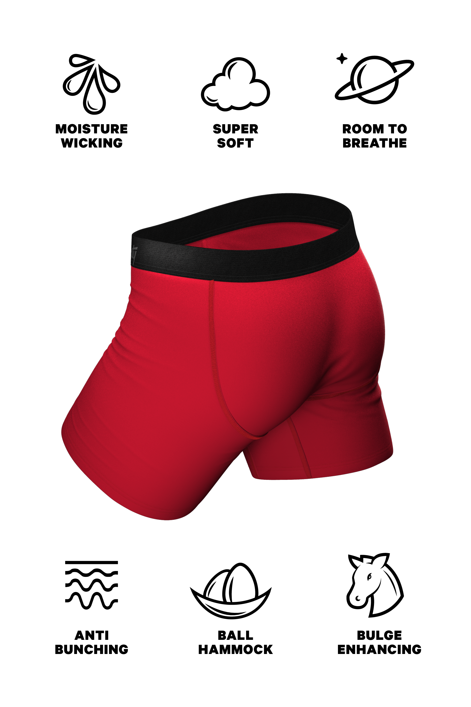 The Nutcrack-Him | Holiday Ball Hammock® Pouch Underwear With Fly