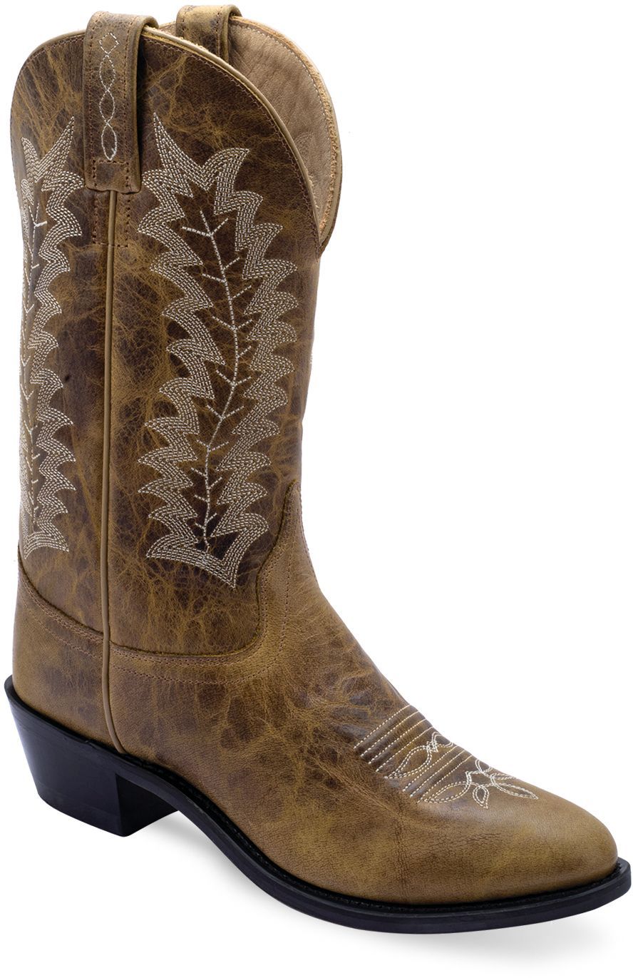 Old West Burnt Tan WOMEN'S WESTERN BOOTS - Flyclothing LLC