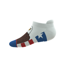 The One Finger Salute | American Flag Heel Hammock™ Ankle Socks