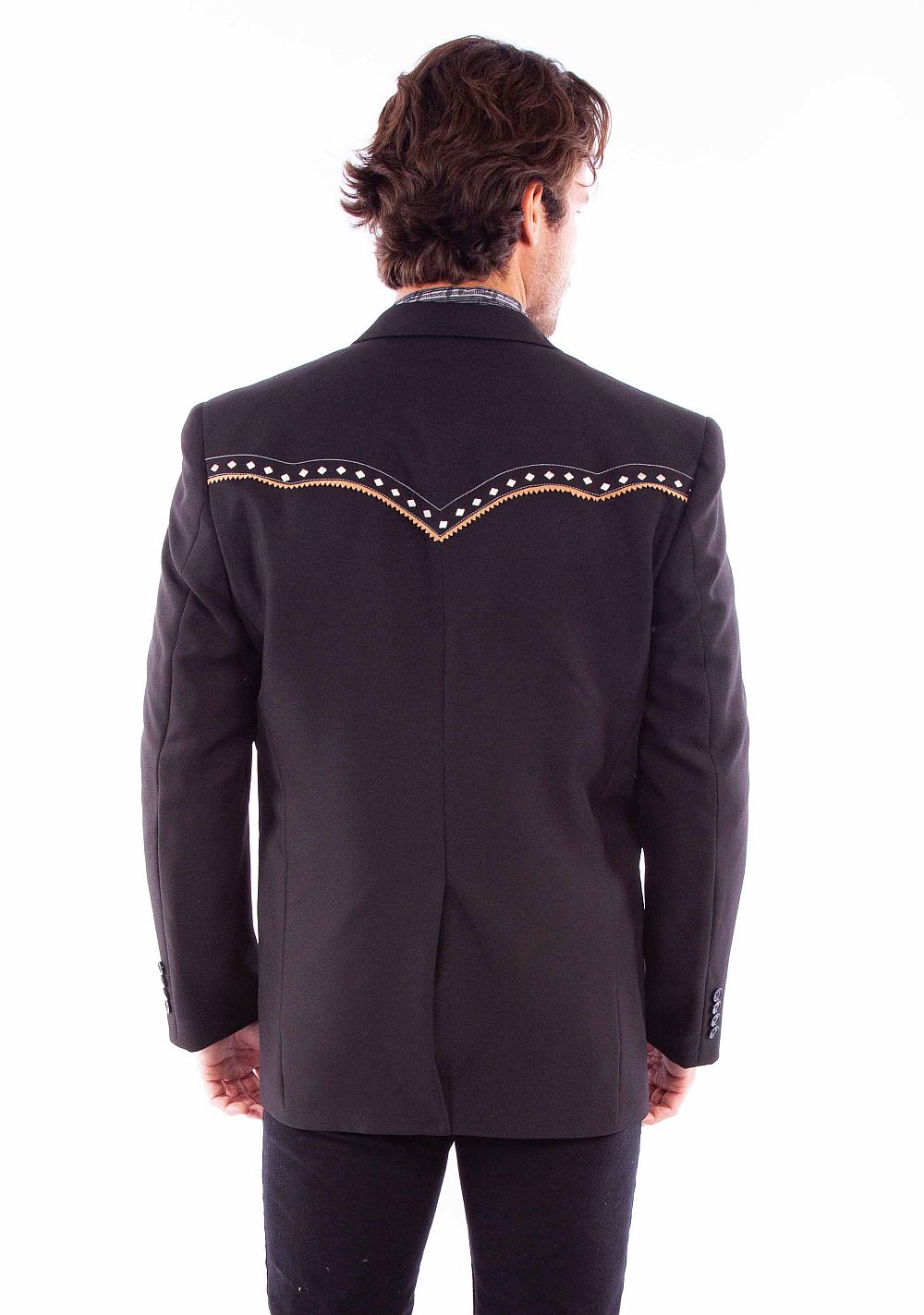 Scully Leather Western Scully Diamond Yoke Blazer Long - Flyclothing LLC