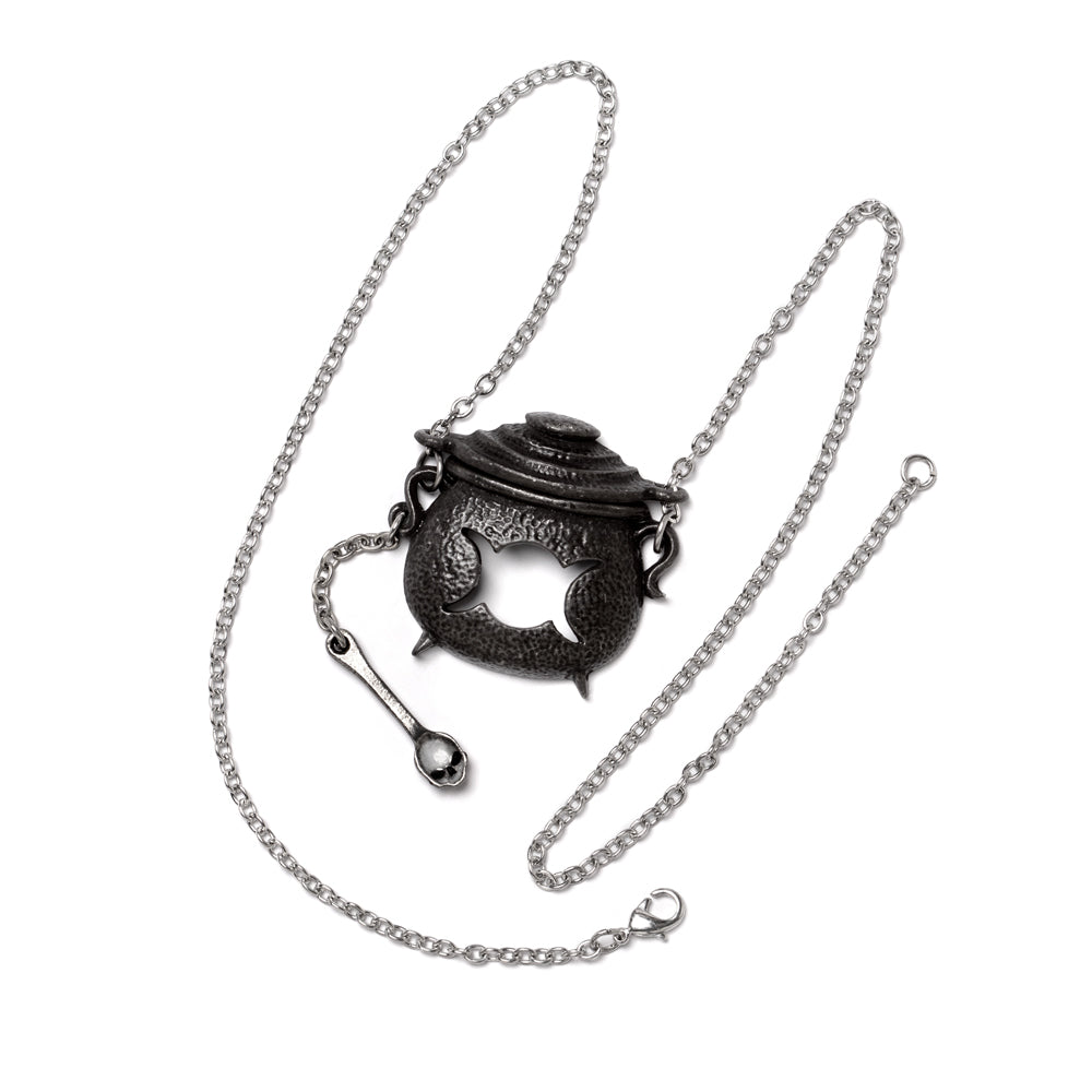 Alchemy Gothic Witches Cauldron Necklace - Flyclothing LLC