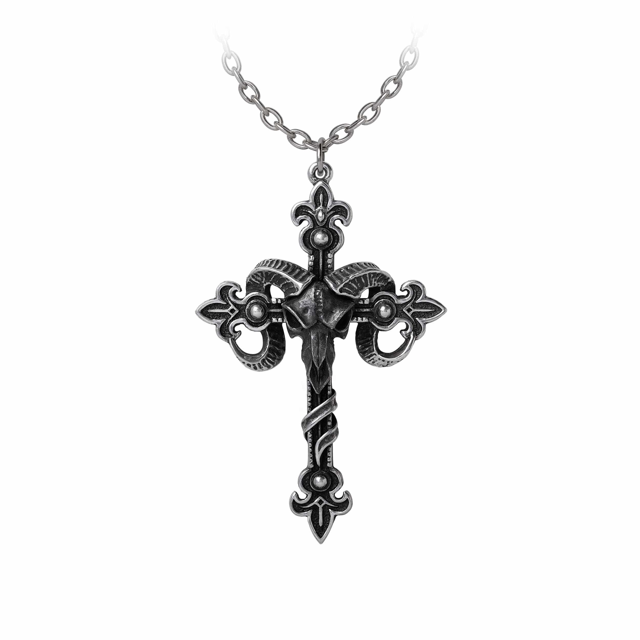 Alchemy Gothic Cross of Baphomet Pendant - Alchemy Gothic