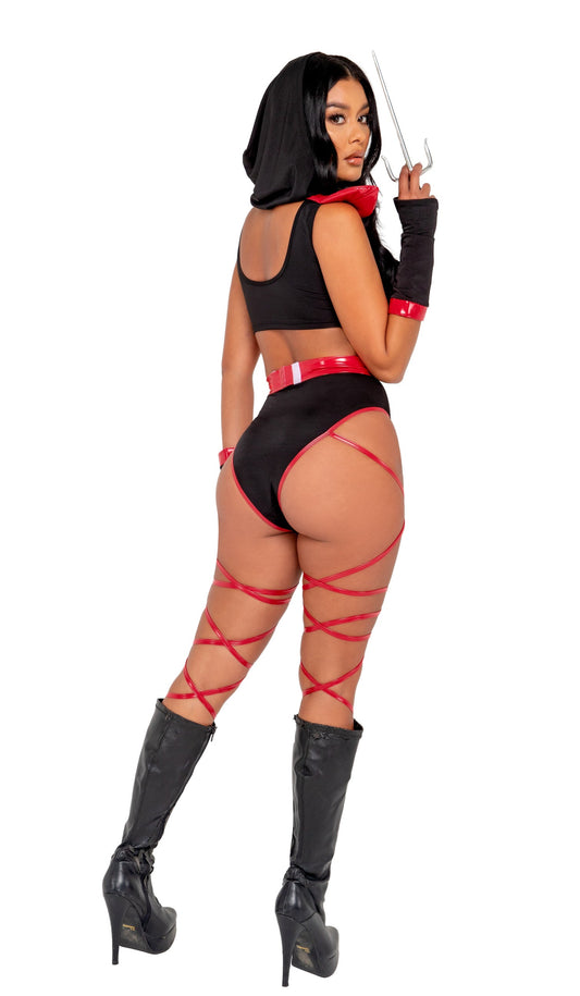 Roma Costume PB137 5PC Playboy Combat Ninja