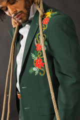 The Holiday Ham | Dark Green Holiday Placement Suit