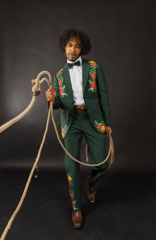 The Holiday Ham | Dark Green Holiday Placement Suit