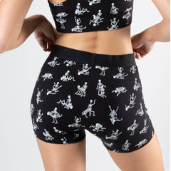 The Bare Back Bones | Glow in the Dark Skeletons Women’s Boxers - Shinesty