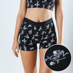 The Bare Back Bones | Glow in the Dark Skeletons Women’s Boxers - Shinesty