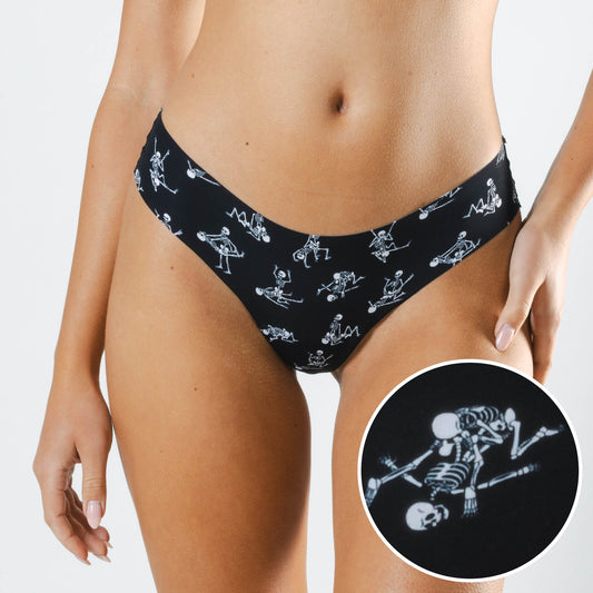 The Bare Back Bones | Halloween Skeletons Seamless Thong