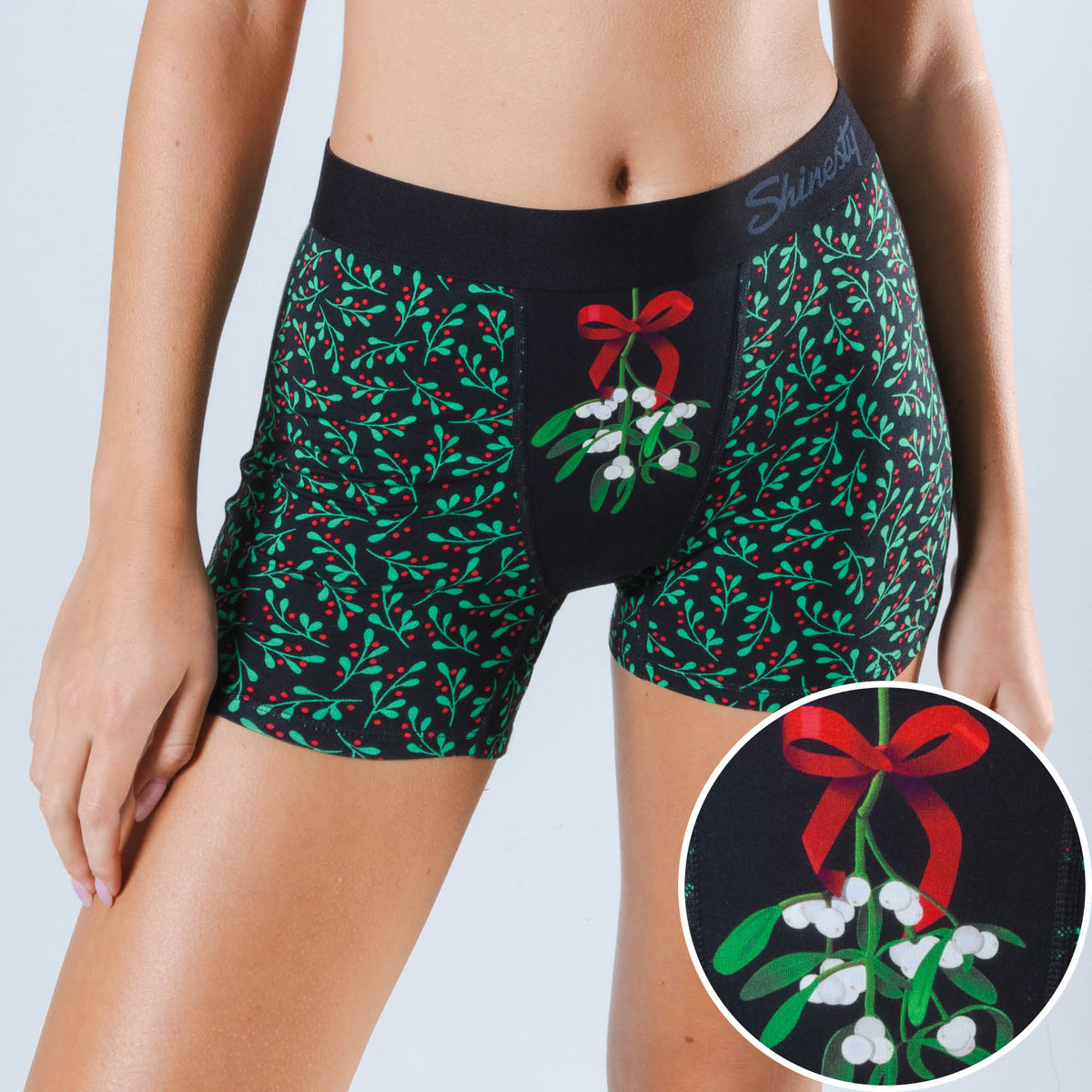 The Kiss Me There | Mistletoe Women’s Boxers