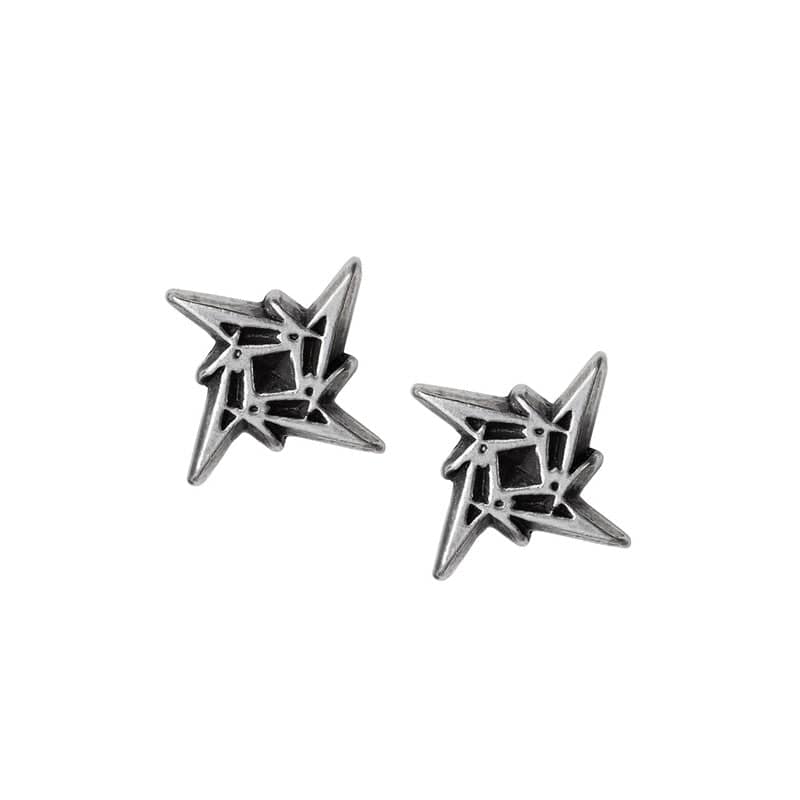 Alchemy Rocks Metallica Ninja Star Logo Studs - Alchemy Gothic