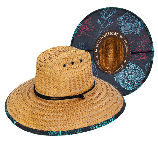 Peter Grimm Natural Coral Straw Hat Hat