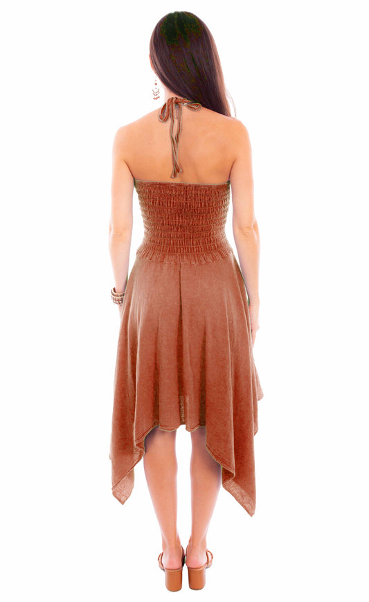 Cantina ginger halter dress