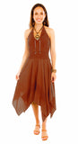 Cantina ginger halter dress