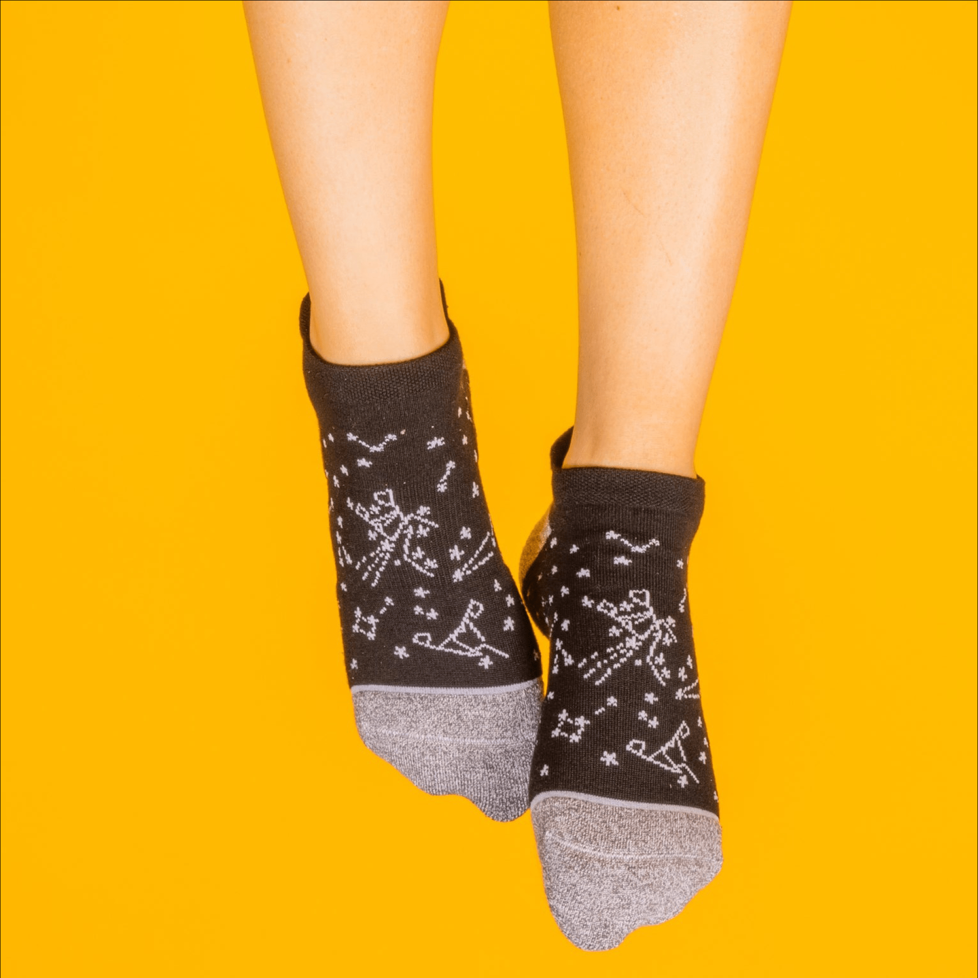 The Solid and Color Block Mix Pack | Solid and Tri Color Block Heel Hammock™ Ankle Socks 6 Pack - Shinesty