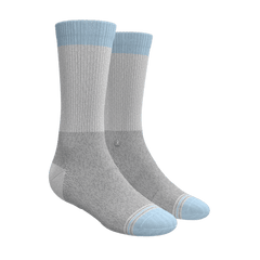 Versatile Solids Mix Pack | Blue Tri Color Block and Solids Heel Hammock™ Crew Socks 3 Pack