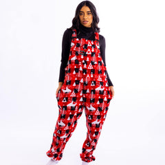 The Christmas Canoodle | Unisex Fleece Pajamaralls®