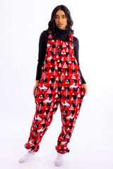 The Christmas Canoodle | Unisex Fleece Pajamaralls®