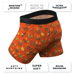 The Party Fowl | Thanksgiving Turkey Ball Hammock® Pouch Underwear With Fly