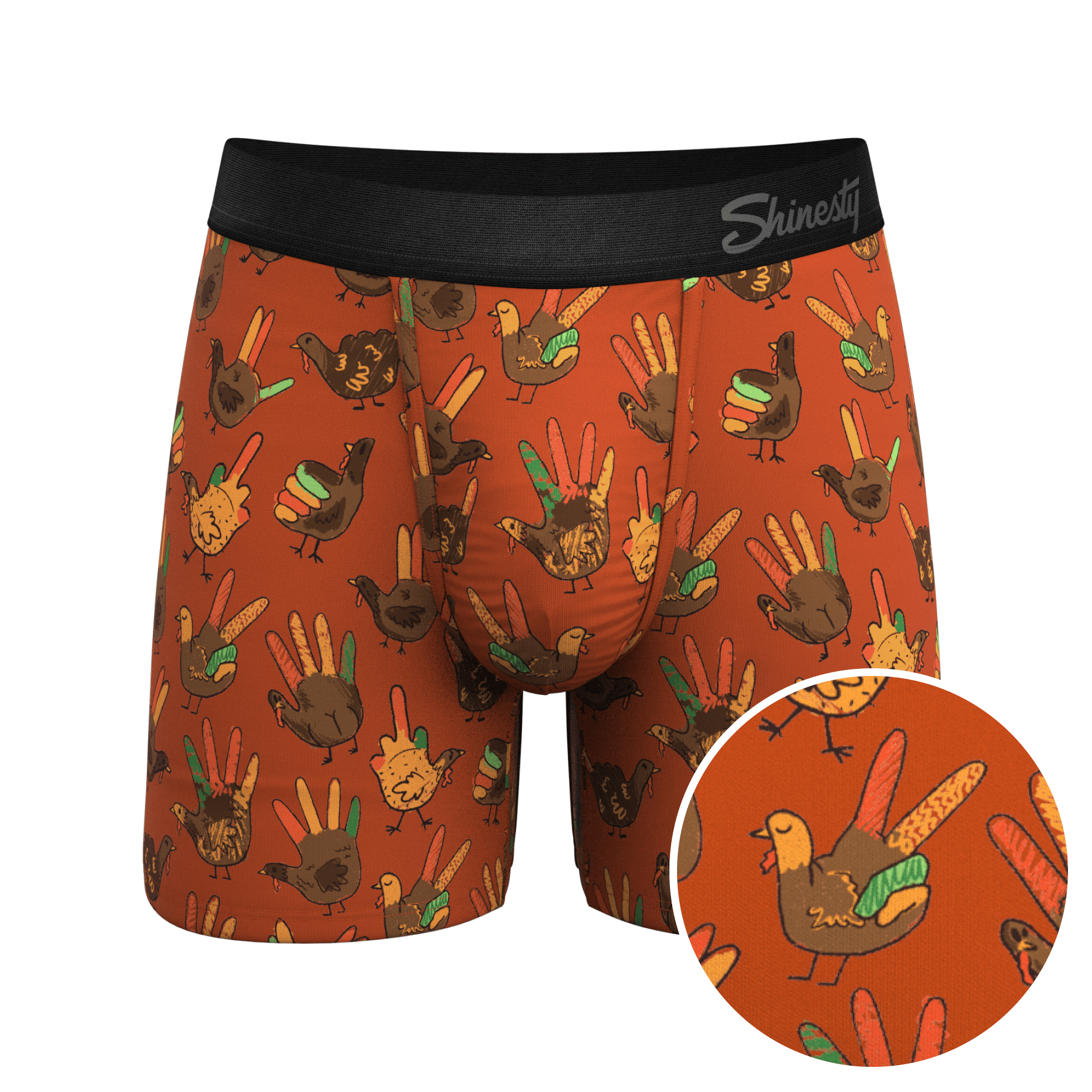 The Party Fowl | Thanksgiving Turkey Ball Hammock® Pouch Underwear - Shinesty