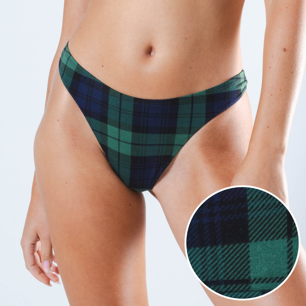 The Black Watch | Tartan Plaid MicroModal Thong