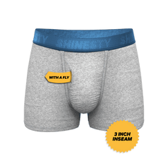 The Physical Education | Heather Grey and Blue Ball Hammock® Pouch Trunks Underwear