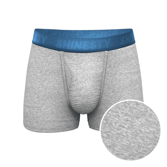 The Physical Education | Heather Grey and Blue Ball Hammock® Pouch Trunks Underwear