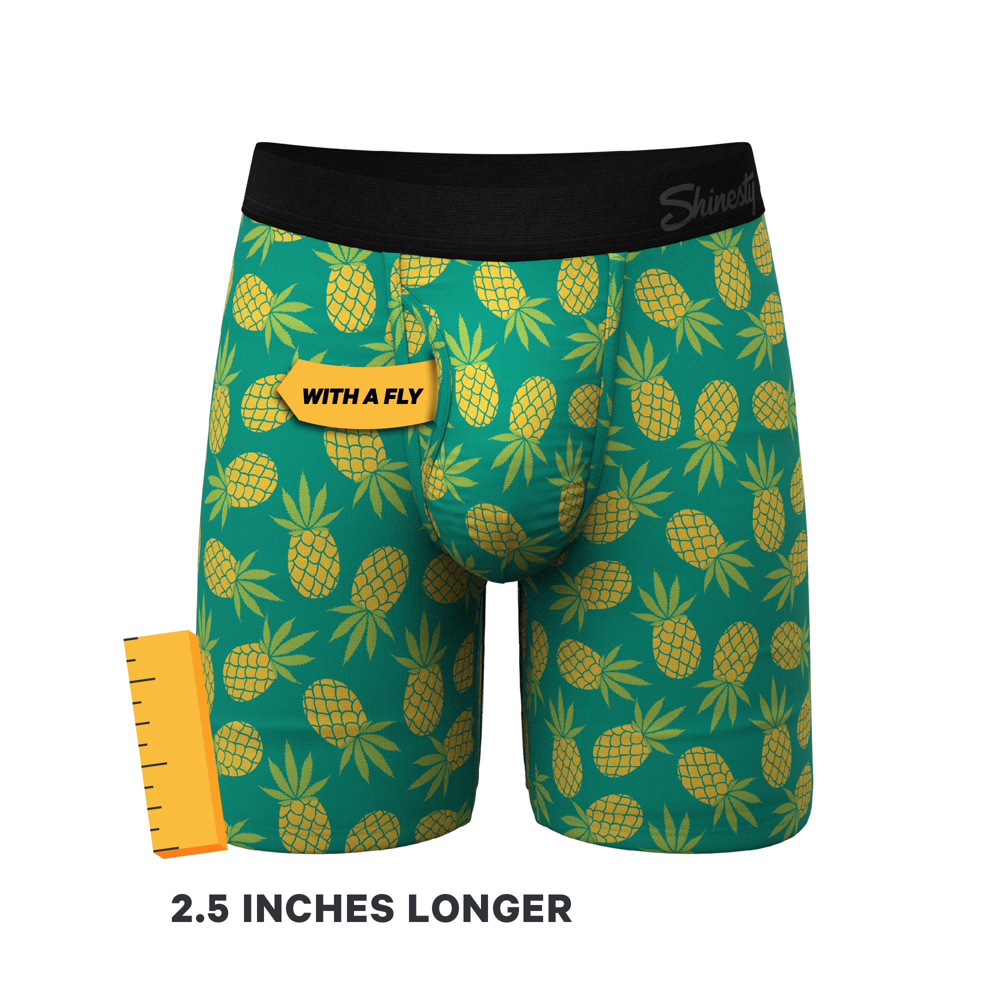 The Pineapple Express | Pineapple Long Leg Ball Hammock® Pouch Underwear With Fly