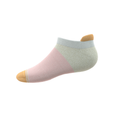 The Pinky Toes | Tri Color Block Heel Hammock™ Ankle Socks