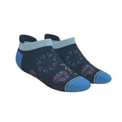 Solid and Pattern Mix Pack | Firework and Solids Heel Hammock™ Ankle Socks 3 Pack