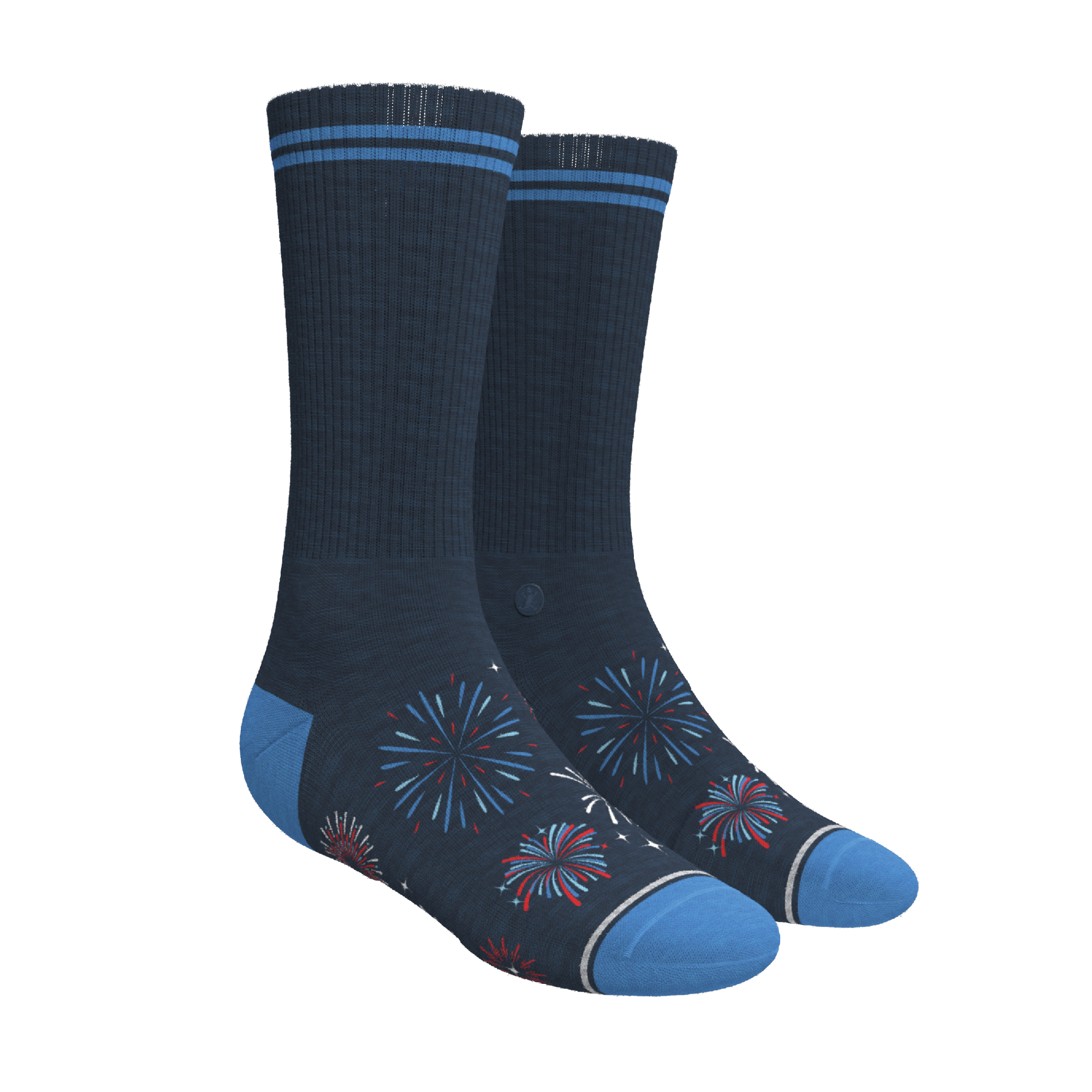 Solid and Pattern Mix Pack | Firework and Solids Heel Hammock™ Crew Socks 3 Pack