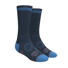 Solid and Pattern Mix Pack | Firework and Solids Heel Hammock™ Crew Socks 3 Pack