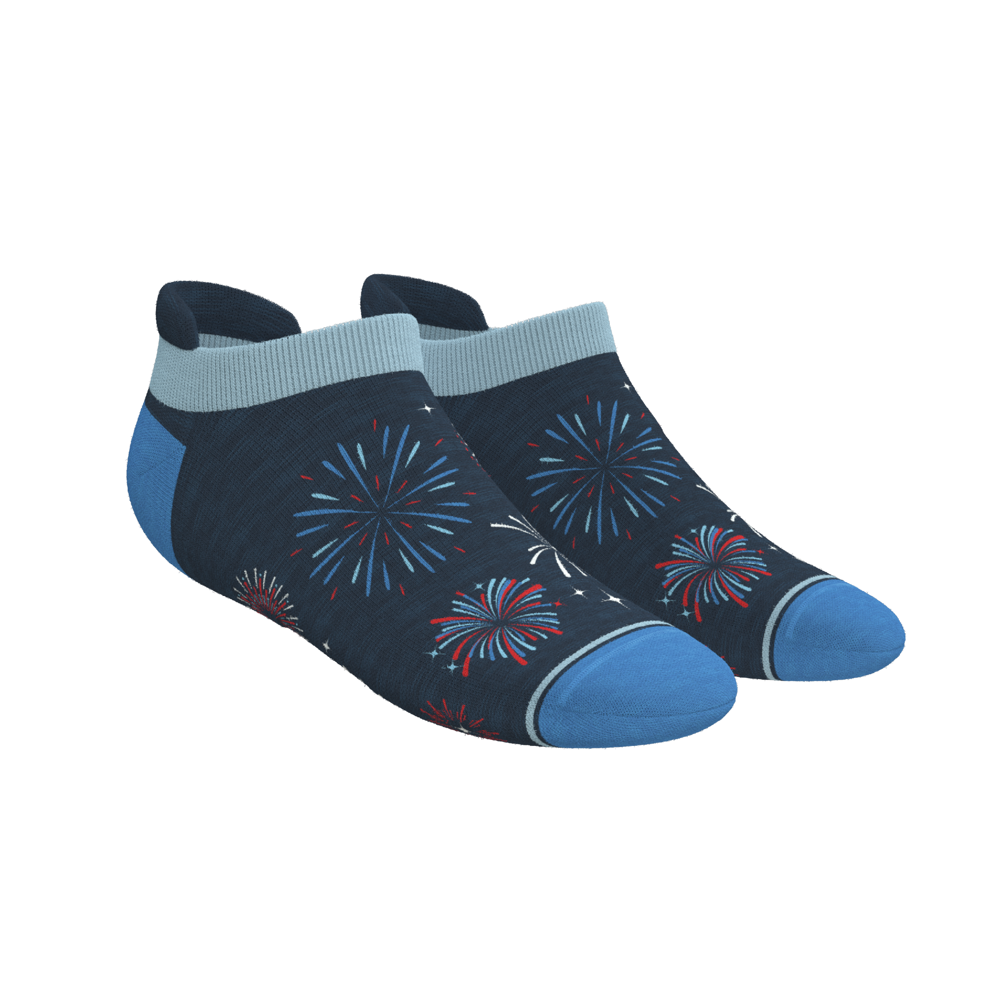 The Pyrotecnips | Naughty Fireworks Heel Hammock™ Ankle Socks