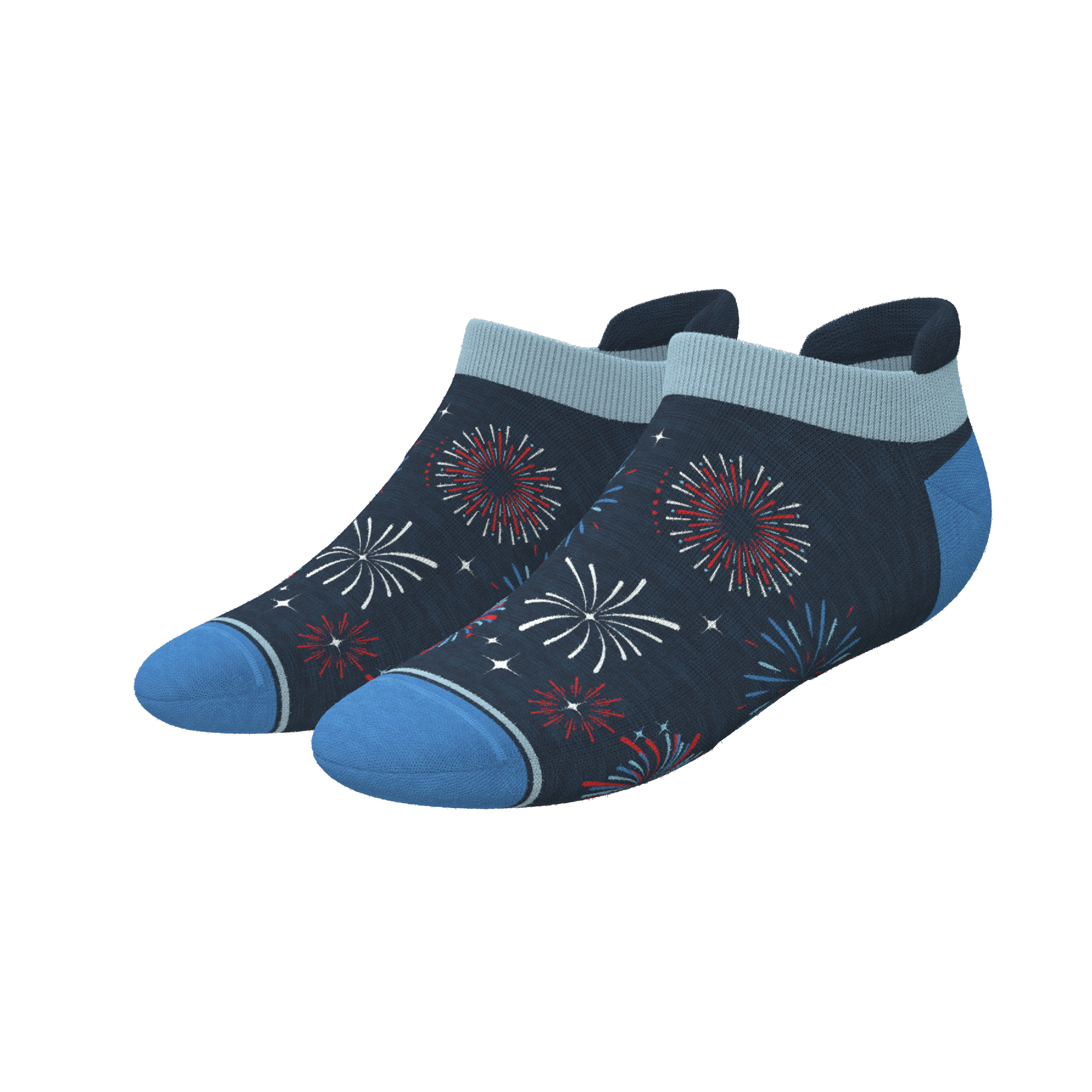 The Pyrotecnips | Naughty Fireworks Heel Hammock™ Ankle Socks