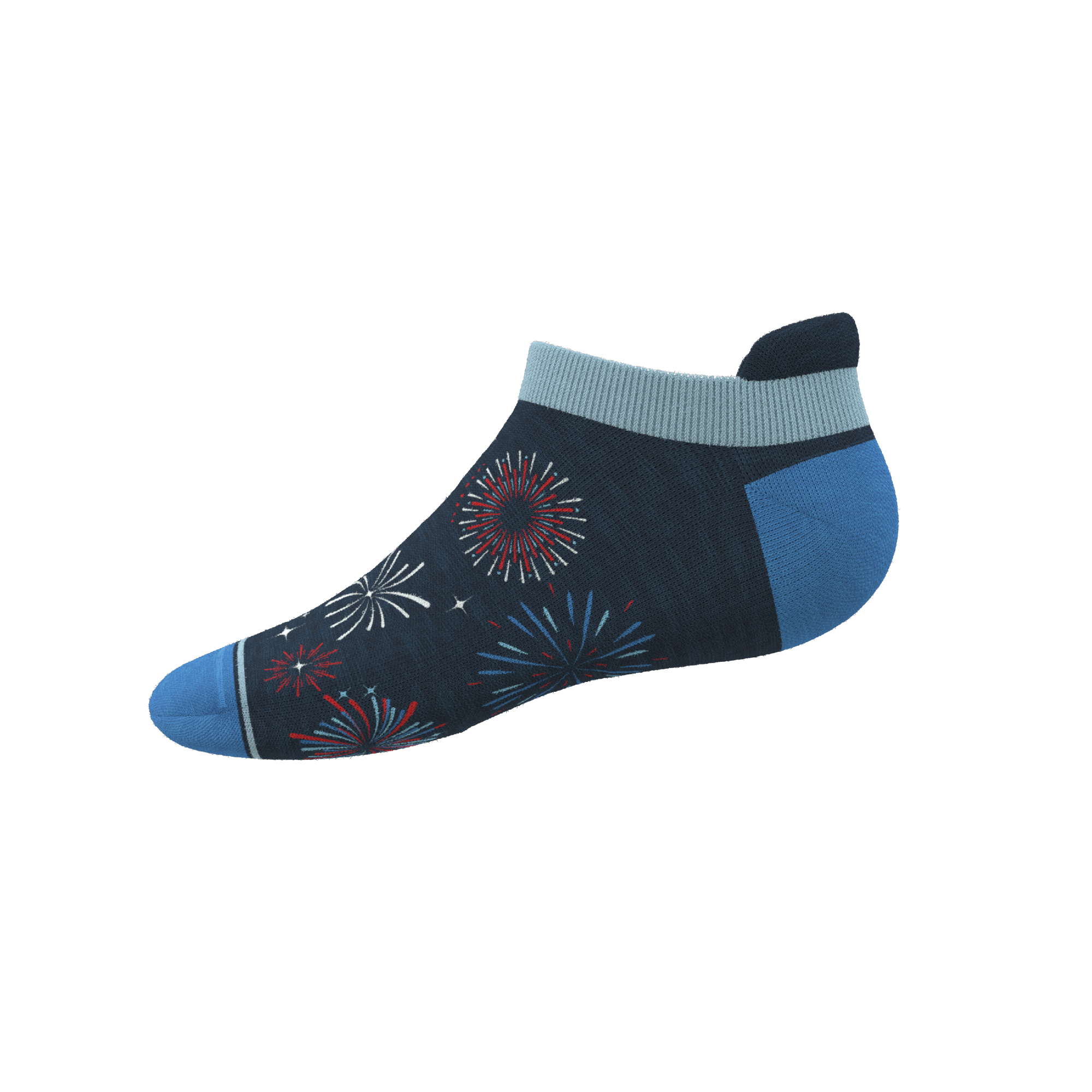 The Pyrotecnips | Naughty Fireworks Heel Hammock™ Ankle Socks