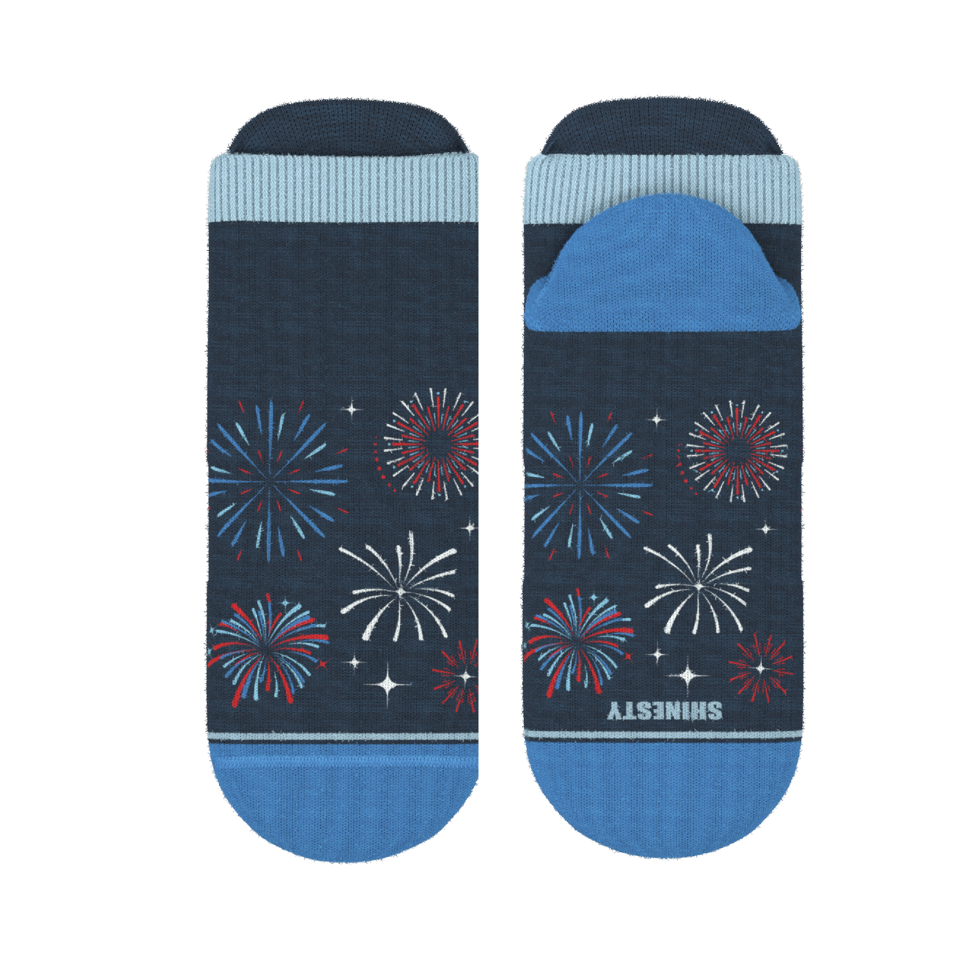 The Pyrotecnips | Naughty Fireworks Heel Hammock™ Ankle Socks