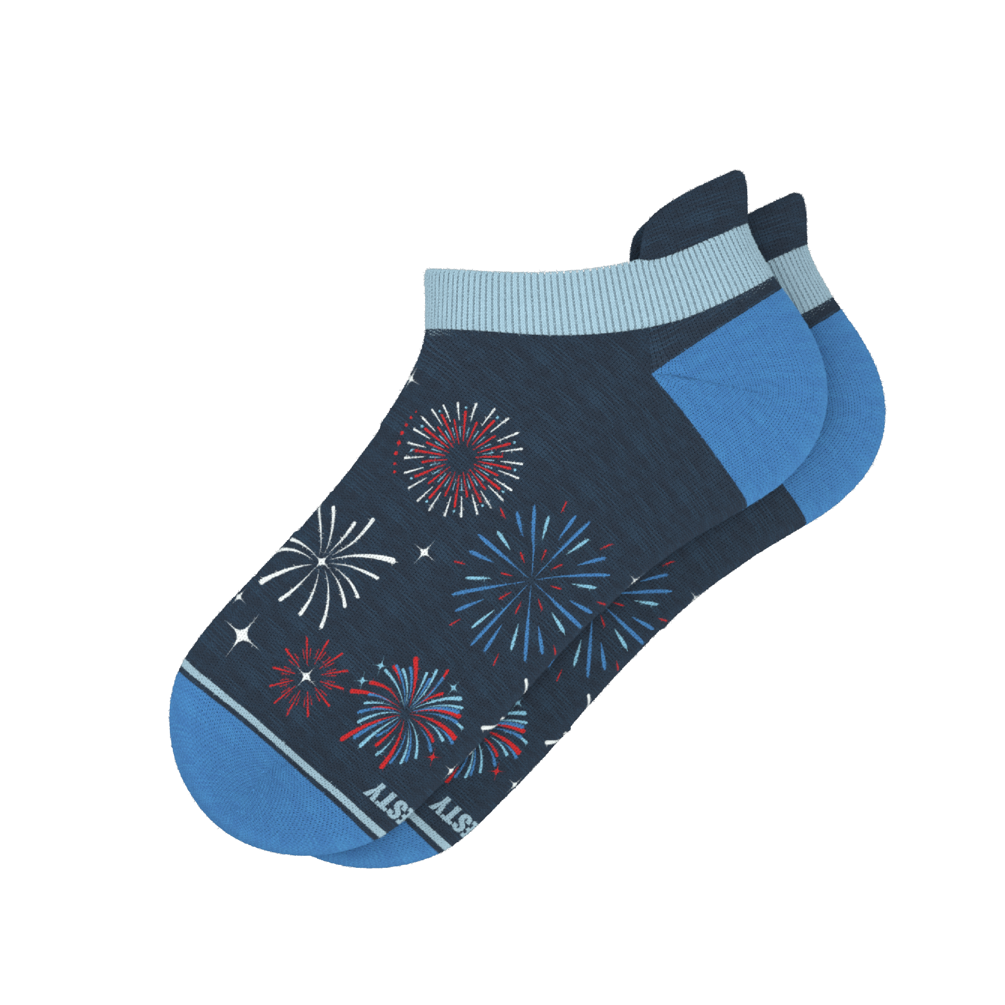 The Pyrotecnips | Naughty Fireworks Heel Hammock™ Ankle Socks