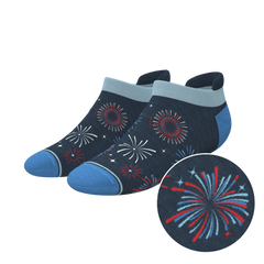 The Pyrotecnips | Naughty Fireworks Heel Hammock™ Ankle Socks