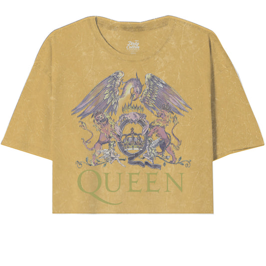 Queen Vintage Color Oversize Crop Top